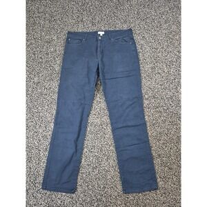 Peter Millar Crown Vintage 5 Pocket Canvas Pants Men 38x34 Blue Straight Leg